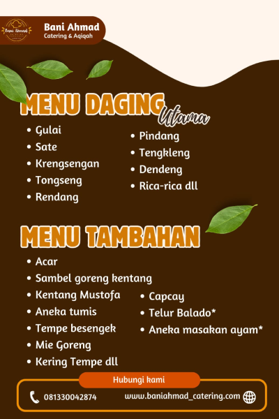 Menu Daging